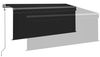 vidaXL Markise Automatisch mit Rollo LED Windsensor 3,5x2,5m Anthrazit 3069414 Bild 4