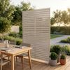 Trennwand Nodepp verzinkter Stahl 180x120 cm Knoblauchbeige [casa. pro] Bild 3