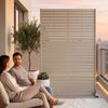Trennwand Nodepp verzinkter Stahl 180x120 cm Knoblauchbeige [casa. pro] Bild 4