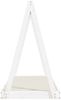 vidaXL Kinderbett Weiß 70x140 cm Massivholz Kiefer 834526 Bild 5