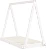 vidaXL Kinderbett Weiß 70x140 cm Massivholz Kiefer 834526 Bild 3