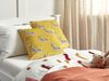 Kissen 2er Set Tiermuster ACONITUM Samtstoff 45 x 45 cm Gelb Bild 3