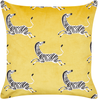 Kissen 2er Set Tiermuster ACONITUM Samtstoff 45 x 45 cm Gelb Bild 4