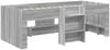 vidaXL Hochbett für Kinder 2 pcs Grau Sonoma 90x190 cm Holzwerkstoff 3422584 Bild 2