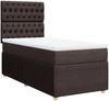 vidaXL Boxspringbett mit Matratze Dunkelbraun 90x200 cm Stoff 3294249 Bild 3