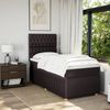vidaXL Boxspringbett mit Matratze Dunkelbraun 90x200 cm Stoff 3294249 Bild 5