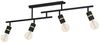 Eglo 900176 Deckenleuchte LURONE E27 4X10W Stahl schwarz, messing L:100cm B:5cm H:27cm dimmbar Bild 4
