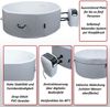 Whirlpool HWC-N97, 5 Personen, In-/Outdoor heizbar aufblasbar Pumpe Dropstitch-Gewebe, rund Ø180cm grau-weiß Bild 2