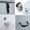 Whirlpool HWC-N97, 5 Personen, In-/Outdoor heizbar aufblasbar Pumpe Dropstitch-Gewebe, rund Ø180cm grau-weiß Bild 3