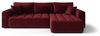 Ecksofa Schlafsofa CAMILA Stoff Monolith Rot Ottomane Rechts Bild 4