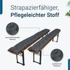 TexDeko Bankauflage TexDeko Garden 2er-Pack Bierbankauflagen gesteppt für Bierzeltgarnitur, (Doppelpack), Länge: nach Wahl, UV-beständig Bild 3