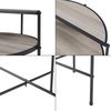 Beistelltisch Fyresdal Schwarz/Eiche-Optik [en. casa] Bild 5