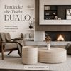 Lookway Couchtisch DUALO Couchtisch-Set – Modernes Design fürs Wohnzimmer (2er Set), Durchmesser: ⌀90 cm & ⌀40 cm Bild 2