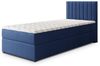Masseno Boxbett BRESEL 90x200 cm mit Bonell Matratze und Topper, Einzelbett, Jugendbett, Polsterbett mit Kopfteil, Boxspringbett Bild 2
