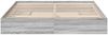 Doppelbett, Bettgestell Modernen mit Schubladen Grau Sonoma 200x200cm Holzwerkstoff d1483e Bild 4
