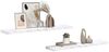 vidaXL Wandregal 2 pcs Weiß Marmor 120 x 23,5 x 4 cm Holzwerkstoff 42019978 Bild 3