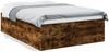 vidaXL Bettgestell Räuchereiche 120x200 cm Holzwerkstoff 3280934 Bild 2