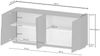 Dmora Kommode Arda, Wohnzimmer-Buffet, modernes Wohnzimmer-Kommode mit 4 Türen, 200x44x86 cm, Eiche Bild 3