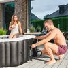 HOME DELUXE Whirlpool Outdoor Whirlpool DROP - 6 Personen, aufblasbares Aufstellbecken, 185 cm, inkl. Abdeckung, für 6 Personen, runder Pool Bild 4