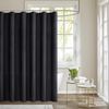 MIULEE Duschvorhang Schwarz 180x180cm Wasserdicht Anti-schimmel Textil waschbar Bild 2