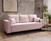 Goldstoff Schlafsofa Cordstoff - LUX 225 cm - Sofa mit schlaffunktion und Bettkasten Bild 4
