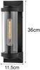 Elstead Lighting Pearson Wandleuchte Medium 1-Light Schwarz IP44 E27 Bild 4