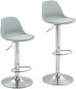 Barhocker 42 x 38 x 82-104 cm, höhenverstellbar, Kunstleder, 2er-Set Bild 4