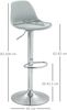 Barhocker 42 x 38 x 82-104 cm, höhenverstellbar, Kunstleder, 2er-Set Bild 2