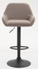 CLP 2er Set Barhocker Braga Stoff drehbar und höhenverstellbar,taupe schwarz Bild 4