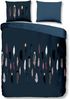 Soma Renforcé Pastell Bettwäsche-Set 2 teilig Bettbezug 2tlg 135x200 cm Kopfkissenbezug 80x80 cm (Federn blau) Bild 2