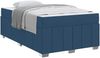 vidaXL Bettrahmen mit Matratze Blau 120 x 200 cm Stoff 3398285 Bild 2