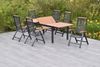Tilos Set 7tlg, Klappsessel & 180 (250) x 100 cm Bild 3