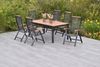 Tilos Set 7tlg, Klappsessel & 180 (250) x 100 cm Bild 2