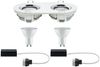 Paulmann Premium Einbauleuchten Set Nova IP65 schwenkbar oval LED 2x7W 230V GU10 51mm Weiß m-Chrom/Alu Zi13210 Bild 3