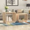 vidaXL Satztische 2 Stk. Massivholz Kiefer 813525 Bild 2
