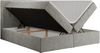 Boxspringbett, Doppelbett Matratze und Topper, Polsterbett - CENTOS - 180x200cm - Grau Velours - H3 Bild 4