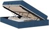 vidaXL Aufbewahrungsbett mit Matratze Blau 140 x 200 cm Polyester 3399669 Bild 2