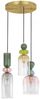 Nova Luce 9009237 MURANO Pendelleuchte 3-flammig Gold Multifarben E14 Bild 2