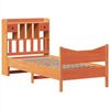vidaXL Massivholzbett ohne Matratze Wachsbraun 100x200 Kiefernholz 3323385 Bild 3