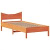 vidaXL Massivholzbett ohne Matratze Wachsbraun 100x200 Kiefernholz 3323385 Bild 5