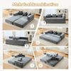 LVHOM Schlafsofa 3 sitzer, Klappsofa mit Schlaffunktion, Bodensofa, Schlafcouch aus Chenille-Stoff, frei Kombination, 198x79x60 cm Bild 4