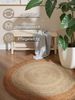 HANSE Home Teppich Looma Juteteppich, rund, Höhe: 9 mm, 100% Jutefaser, Natur, Wohnzimmer, Esszimmer, Flur, Boho, Skandi Bild 3