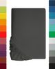 Kinder Jersey Spannbettlaken, Spannbetttuch, Lavea Serie Maya, 60x130 cm | 70x140 cm, Anthrazit, 100% Baumwolle, hochwertige Verarbeitung, mit Gummizug Bild 5