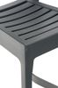 Barhocker TURAM - Kunststoff Dunkelgrau 45x51x105 cm | Barstuhl Mit Lehne Tresenhocker Tresenstuhl Kneipenhocker Kneipenstuhl Bild 5