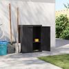 vidaXL Gartenschrank Schwarz 65x37x85 cm PP 364204 Bild 3