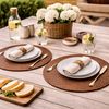 2er-Platzset LOMBOK Rattan Natural D35cm Platzmatte Untersetzer Platzdeckchen Bild 3
