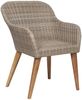 vidaXL Gartenstühle mit Polstern 2 Stk. Poly Rattan Braun 44156 Bild 4
