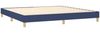 vidaXL Boxspringbett mit Matratze Blau 200x200 cm Stoff, Härtegrad: H2 [3140807] Bild 4