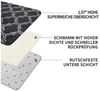LuxusKollektion Hochflor-Teppich Teppich Hochflor 240x300 Dunkles Karograu 240 x 300 cm (Rechteckig) Bild 2