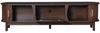TV-Schrank 165 x 39,5 x 46 cm aus MDF, braun, mit Schiebetüren und Klapptür im Retro-Design Bild 3